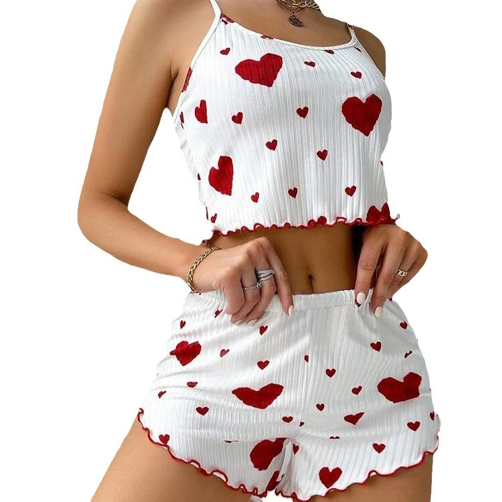 Pijama feminino conjunto com 2 peças