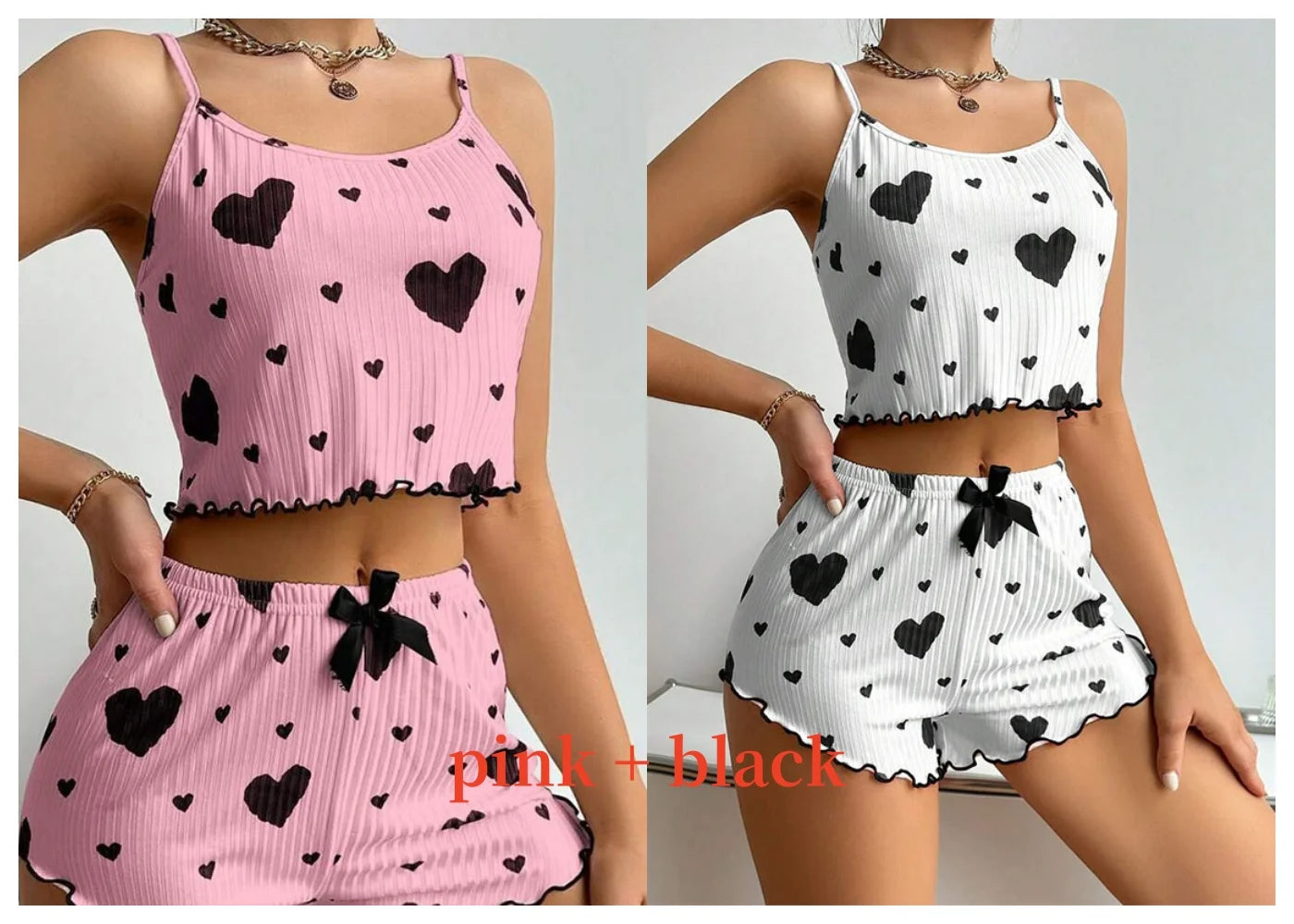Pijama feminino conjunto com 2 peças
