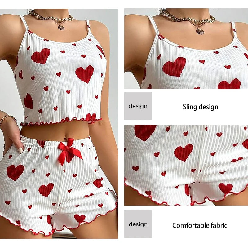 Pijama feminino conjunto com 2 peças