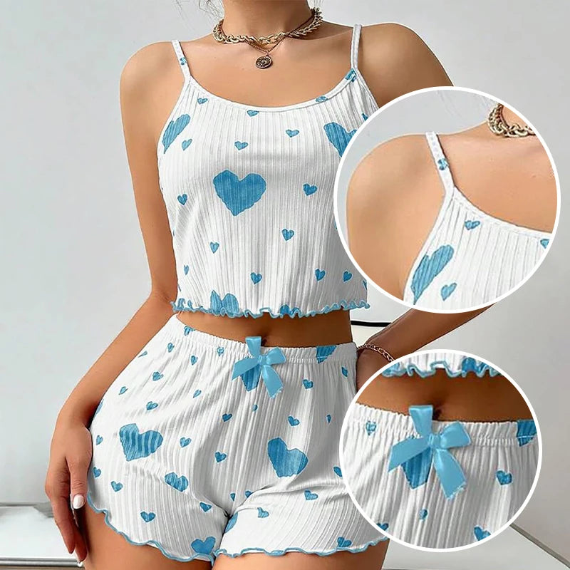 Pijama feminino conjunto com 2 peças