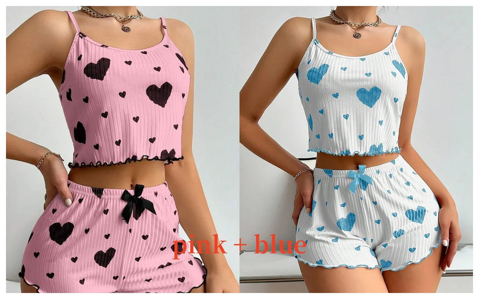 Pijama feminino conjunto com 2 peças