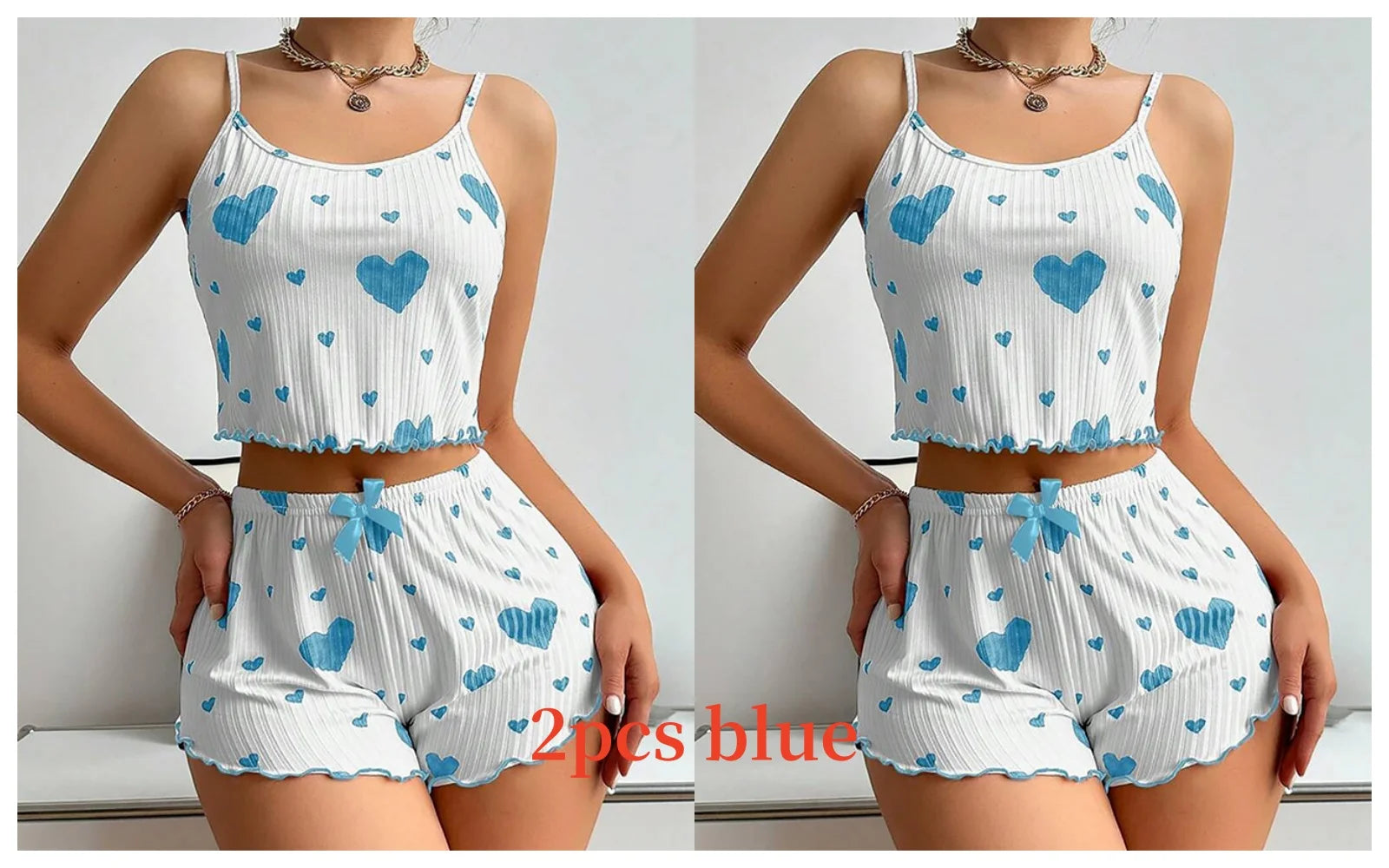 Pijama feminino conjunto com 2 peças