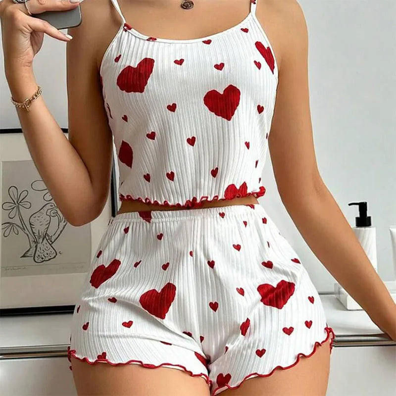 Pijama feminino conjunto com 2 peças