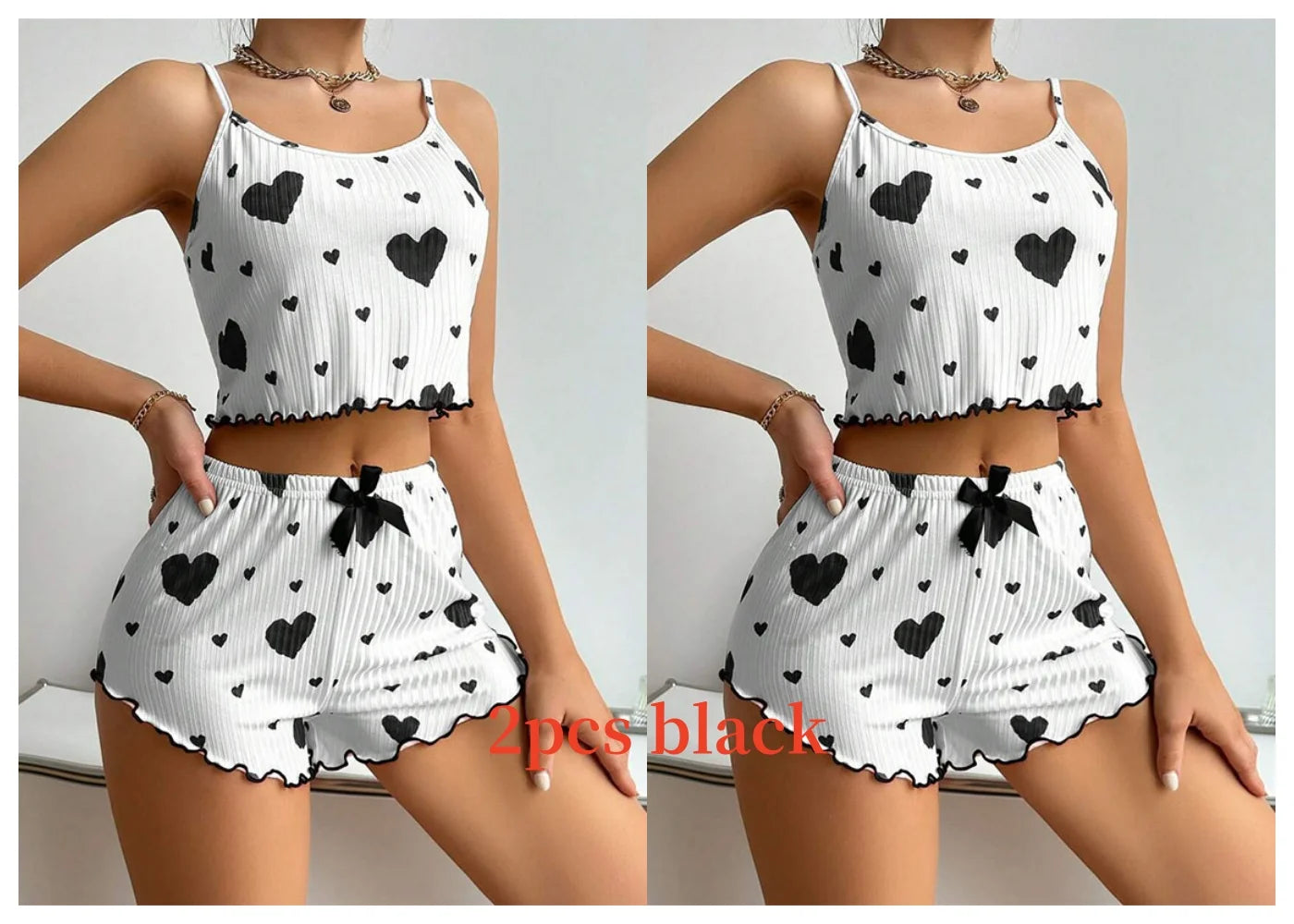 Pijama feminino conjunto com 2 peças